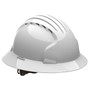 JSP 280-EV6161V-10  Evolution Deluxe - Full Brim Vented Hard Hat 6 Point Polyester Suspension With Wheel Ratchet Adjustment - White  Image 0