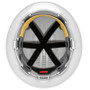 JSP 280-EV6161V-10  Evolution Deluxe - Full Brim Vented Hard Hat 6 Point Polyester Suspension With Wheel Ratchet Adjustment - White  Image 1
