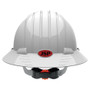 JSP 280-EV6161V-10  Evolution Deluxe - Full Brim Vented Hard Hat 6 Point Polyester Suspension With Wheel Ratchet Adjustment - White  Image 3