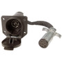 Pico 6585PT  6-Way Round Pin Male to 7-Way RV Blade Female Trailer Connection Adapter Image 0