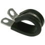 Pico 7314A  1/4" ID Rubber Insulated Clamps 1/2" Aluminum with 1/4" Mounting Hole 100 per Package Image 0