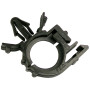 Pico 5103PT  3/4" ID Wiring Harness / Convoluted Tubing (Split Loom) Winged Securing Clips Black 3 per Package Image 0
