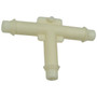 Pico 5233A  1/4" ID Vacuum Line Tee Connectors High Impact Nylon Barbed to Hold Hose - 100 per Package Image 0