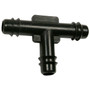 Pico 5235C  3/8" ID Vacuum Line Tee Connectors High Impact Nylon Barbed to Hold Hose - 5 per Bag Image 0