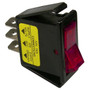 Pico 5530PT  12 Volt 16 amp On-Off Red Illuminated Rocker Switch Flush Mount 1 per Package Image 0