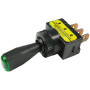 Pico 5563A  12 Volt 10 Amp On-Off Toggle Switch 1" Green LED Illuminated Tip Handle SPST 25 per Package Image 0