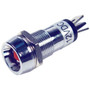 Pico 5564A  12-Volt 15 Amp Red Illuminated Chrome Plated Indicater Light  for 1/2" Mounting Hole 25 per Package Image 0
