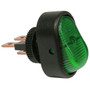 Pico 5583A  12 Volt 25 Amp On-Off Green Illuminated Oval Rocker Switch SPST 25 per Package Image 0