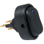 Pico 5585PT  12 Volt 25 Amp On-Off Blue LED Dot Illuminated Oval Rocker Switch SPST Image 0