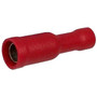 Pico 1168A  22-16 AWG (Red) 0.157" Vinyl Insulated Electrical Wiring Bullet Receptacle 500 Per Package Image 0