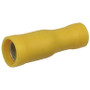 Pico 1369A   12-10 AWG (Yellow) 0.195" Vinyl Insulated Electrical Wiring Bullet Receptacle 500 per Package Image 0