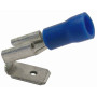 Pico 1860D  16-14 AWG(Blue)  Flared Vinyl Insulated 0.250" Male & Female Quick Connect Piggyback 9 Per Package Image 0