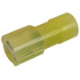 Pico 1965KT  12-10 AWG(Yellow)  Nylon Fully Insulated Electrical Wiring 0.250" Tab Female Quick Connect Receptacle Terminal 3 Per Package Image 0