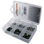 Pico 0001-S  36 Piece Black and Chrome Trim Screw Assortment Kit  with Counter Sunk Washers in Plastic Kit Box Image 0
