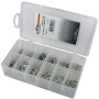 Pico 0002-U  185 Piece Uninsulated Solderless Electrical Terminal Assortment Kit 12 Sizes in Plastic Kit Box Image 0