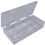Pico 0003A  7" x 3-3/8" x 1-1/4" Empty 9 Compartment Styrene Plastic Kit Box Image 0