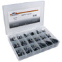 Pico 0003-RC  51 Piece Assorted Rubber Insulated Clamp Assortment Kit 6 Sizes from 1/4" to 1" ID with 1/4" Mounting Hole in Plastic Kit Box Image 0