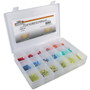 Pico 0003-WS  180 Piece Nylon Sleeved Solderless Electrical Terminals Assortment Kit 18 Sizes in Plastic Kit Box Image 0