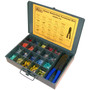 Pico 0004-TN  301 Piece Nylon Sleeved Solderless Electrical Terminals Assortment Kit with Crimping Tool in Metal Kit Drawer Image 0