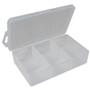 Pico 0006A  4-1/2" x 3" x 1-1/4" Empty 6 Compartment Flex Plastic Kit Box Image 0 Pico 0006A  4-1/2" x 3" x 1-1/4" Empty 6 Compartment Flex Plastic Kit Box Image 0