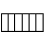 Pico 0008A  7" x 3-3/4" Empty 6 Compartment Styrene Plastic Kit Box Image 1