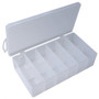 Pico 0010A  7" x 4-1/2" x 1-1/2" Empty 12 Compartment Flex Plastic Kit Box Image 0