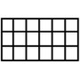 Pico 0012A  10-3/4" x 7" x 1-1/2" Empty 18 Compartment Flex Plastic Kit Box Image 1