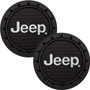 Plasticolor 652R01  Cup Holder Coasters with Jeep Logo - 2 per Package Image 1