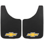 Plasticolor 489R03  Easy Fit 9" x 15" Mud Guards Chevrolet Bowtie Logo - Set of 2 Image 0