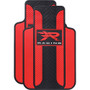 Plasticolor 1727R04  Floor Mats with R Racing Velocity Logo - Red Image 0