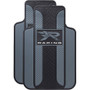 Plasticolor 1727R25  Floor Mats with R Racing Velocity Logo - Black/Gray Image 0