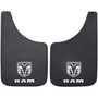 Plasticolor 490R01  Easy Fit 9" x 15" Mud Guards with Ram Logo - Set of 2 Image 0