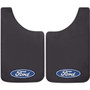 Plasticolor 539R01  Easy Fit 11" x 19" Mud Guards with Ford Oval Logo - Set of 2 Image 0