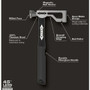 Stiletto  DRYAXE9-F  9 oz Titanium Drywall Hatchet with 13.5" Fiberglass Handle Image 3