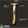 Stiletto FH10-C 10 oz Titanium Smooth Face Finish Hammer with 14" Curved Handle Image 3