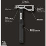 Stiletto  LATHAXE10-F  10 oz Titanium Lather's / Roofing Hatchet with 13.5" Fiberglass Handle Image 3