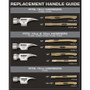 Stiletto STLHDL-C16  16" Curved Hickory Replacement Handle with Wedges for 12/14oz Hammer Heads Image 1