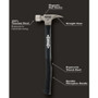 Stiletto  TI16SC-F  16 oz Titanium Smooth Face Hammer 18" Hybrid Fiberglass Handle Image 3