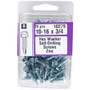 Midwest Fastener 10279  #10 x 3/4" Hex Washer Head Self-Drilling Screws Zinc Plated - 70 per Package Image 0