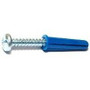 Midwest Fastener 10413  #14-16 x 1-1/2" Plastic Drywall Anchors with Screws - 20 per Package Image 1