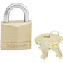 Master Lock 130D  1-3/16" Wide Solid Brass Body Padlock with 5/8" Shacle Height Image 0