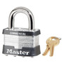 Master Lock 5KA-A344  2" Wide Keyed Alike Commercial Grade Laminated Padlock with 1" Shackle Height - Keyed to A344 Key Code Image 0