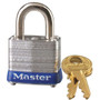 Master Lock 7D  1-1/8" Wide Laminated Padlock with 9/16" Shackle Height Image 0