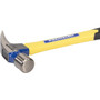 Vaughan 105-16  20-oz Smooth Face "999" Straight Claw Ripping Hammer with 16" Straight Fiberglass Handle (FS999L) Image 4
