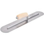 Marshalltown MXS81FR  Fully Rounded 18" x 4" Finishing Trowel with Wood Handle (13524) Image 4