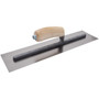 QLT by Marshalltown FT365  Stainless Steel 18" x 4" Riveted Finishing Trowels with Wood Handle (13804) Image 4