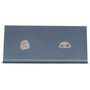 QLT by Marshalltown CE552B  Blue Steel 6" x 3" Hand Edger with 3/8" Radius and 1/2" Lip - Wood Handle (13964) Image 3
