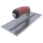 Marshalltown 702SD  11" x 4-1/2" Standard Notched Trowel with 1/4" Square Notches for Right Handed with DuraSoft Handle (15709) Image 4
