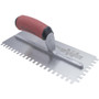 Marshalltown 776SD  11" x 4-1/2" Standard Notched Trowel with 1/4" x 3/8" x 1/4" Square Notches for Right Handed with DuraSoft Handle Square Notched Trowel (15806) Image 3