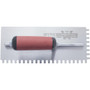 Marshalltown 776SD  11" x 4-1/2" Standard Notched Trowel with 1/4" x 3/8" x 1/4" Square Notches for Right Handed with DuraSoft Handle Square Notched Trowel (15806) Image 4